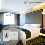 Adaptateur de voyage universel tout-en-un (prise EU + AU + UK + US), adaptateur de voyage