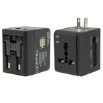 Adaptateur universel de voyage international 2,1 A 2-USB EU / AU / UK / US, 2,1 A