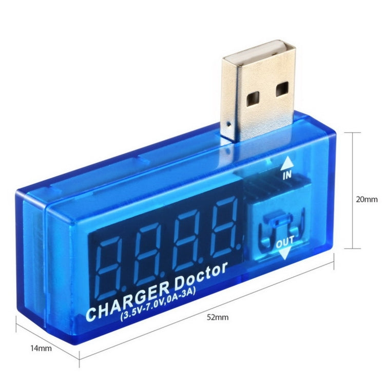 Testeur de tension et courant USB pour téléphones mobiles / tablettes, USB Voltage-KW-201