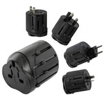 Adaptateur universel de voyage tout-en-un EU + AU + UK + US, taille : 60 x 58 x 56mm
