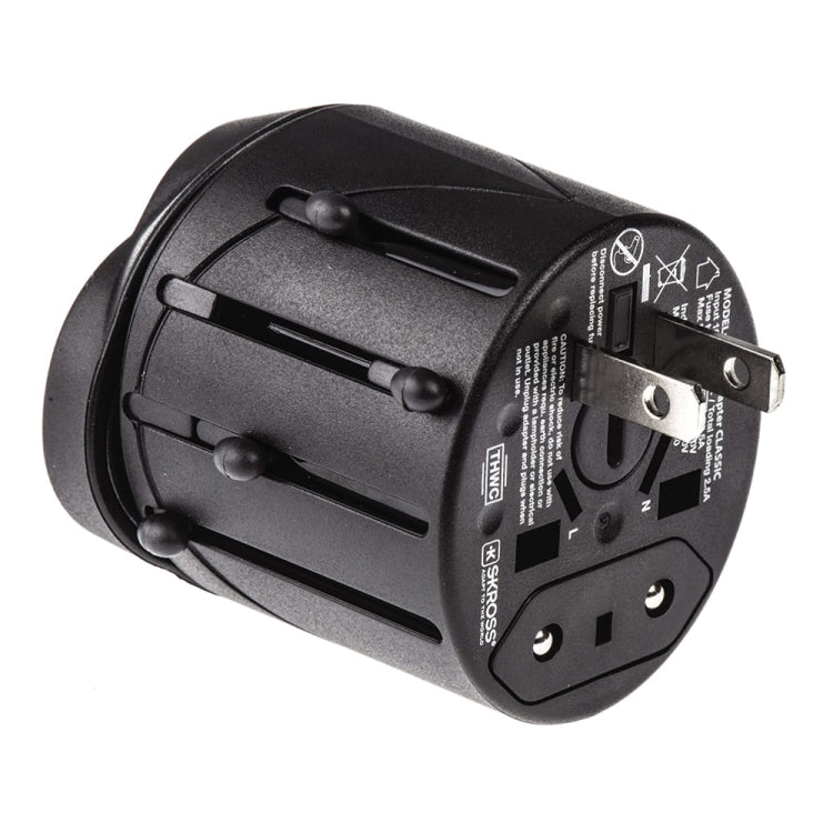 Adaptateur universel de voyage tout-en-un EU + AU + UK + US, taille : 60 x 58 x 56mm