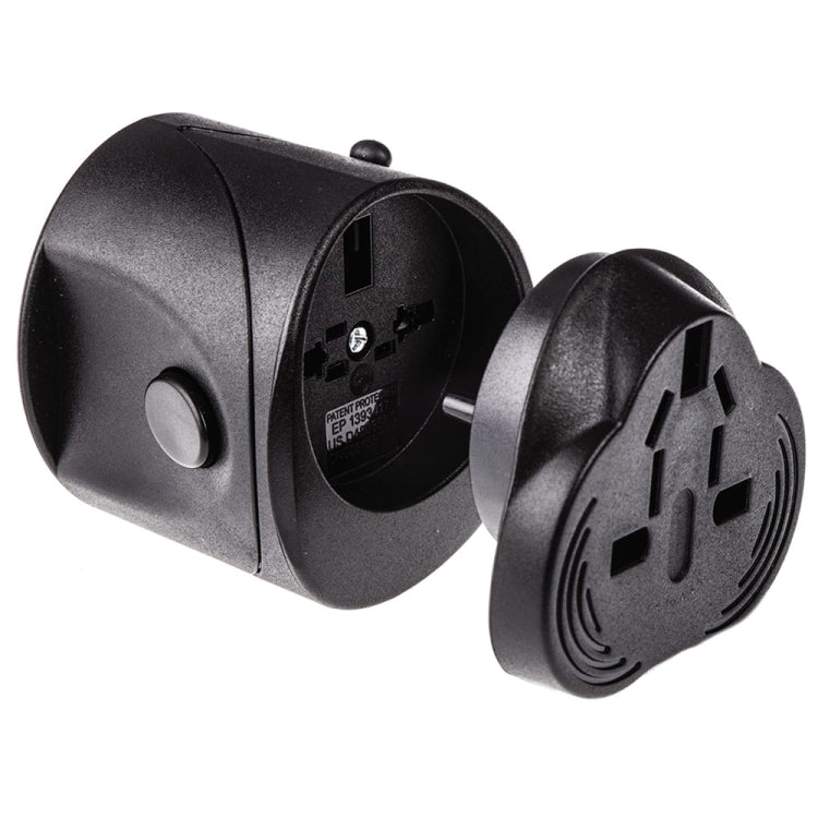 Adaptateur universel de voyage tout-en-un EU + AU + UK + US, taille : 60 x 58 x 56mm