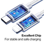 Câble de données USB-C / Type-C 3.1 mâle vers 8 broches mâle, longueur du câble : 1 m