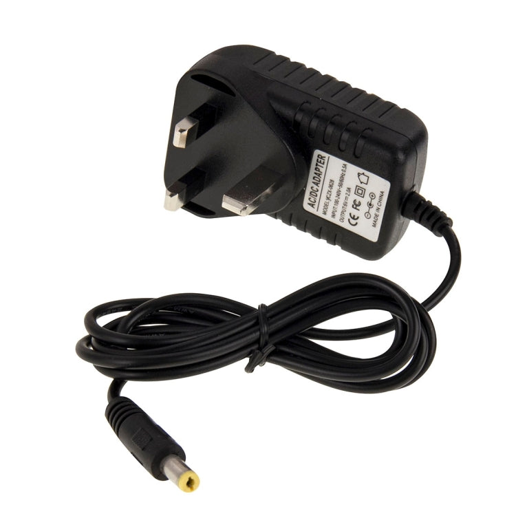 Adaptateur secteur prise UK AC 100-240V vers DC 6V 2A, embouts : 5,5 x 2,1 mm, longueur du câble : environ 1,2 m, prise UK DC 6V 2A
