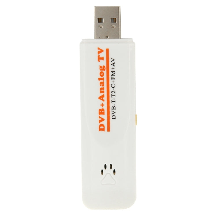 Mini clé TV numérique double module USB 2.0, support FM + AV + DVB-T / T2 / C, DVB-T/T2/C