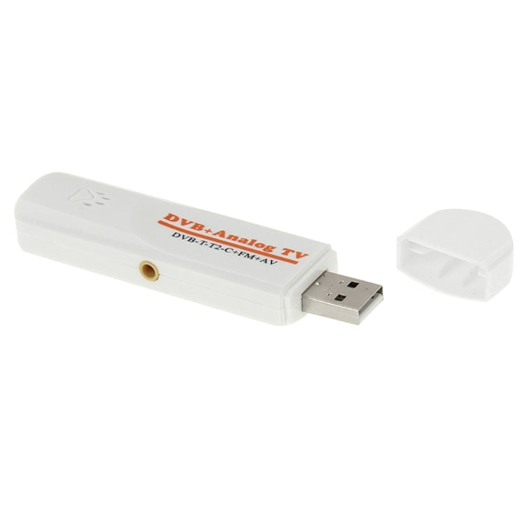 Mini clé TV numérique double module USB 2.0, support FM + AV + DVB-T / T2 / C, DVB-T/T2/C