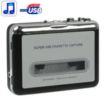Convertisseur cassette USB super pour PC vers MP3, lecteur audio, cassette vers MP3 noir