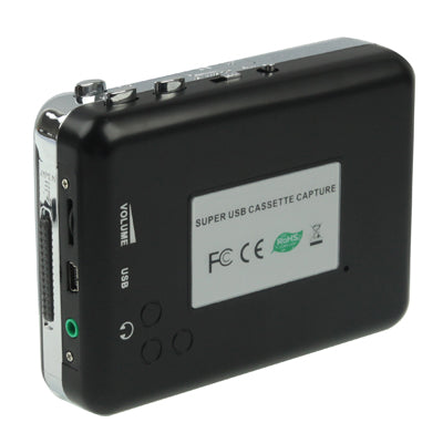 Convertisseur cassette USB super pour PC vers MP3, lecteur audio, cassette vers MP3 noir