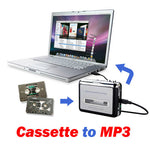 Convertisseur cassette USB super pour PC vers MP3, lecteur audio, cassette vers MP3 noir