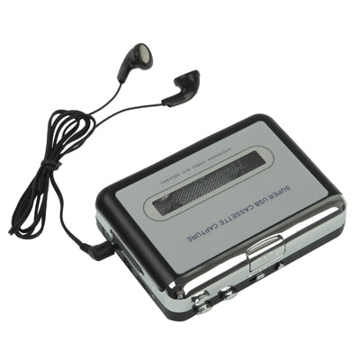 Convertisseur cassette USB super pour PC vers MP3, lecteur audio, cassette vers MP3 noir