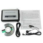 Convertisseur cassette USB super pour PC vers MP3, lecteur audio, cassette vers MP3 noir