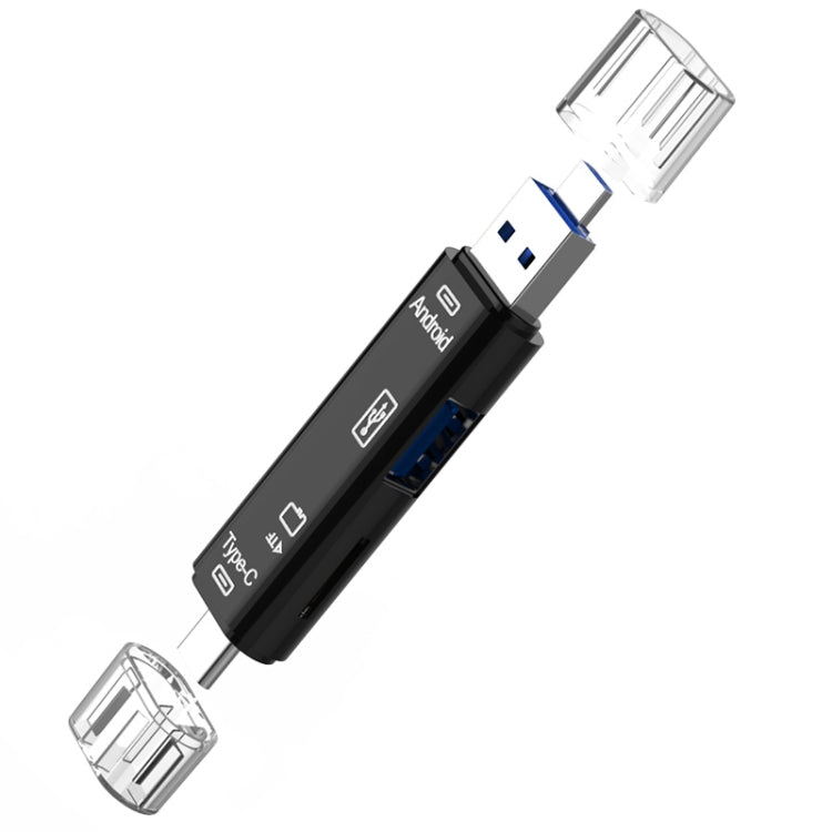 Adaptateur lecteur de carte D-188 3 en 1 TF & USB vers Micro USB & Type-C OTG