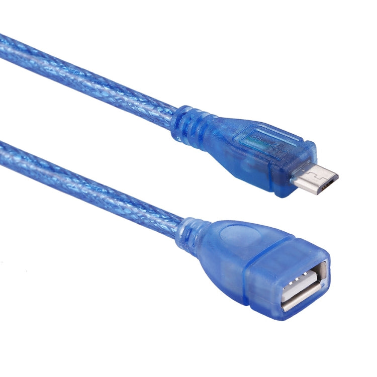 Câble adaptateur convertisseur OTG Micro USB mâle vers USB 2.0 femelle, longueur 29cm