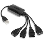 Hub câble USB 2.0 universel à 4 ports 480Mbps haute vitesse pour PC