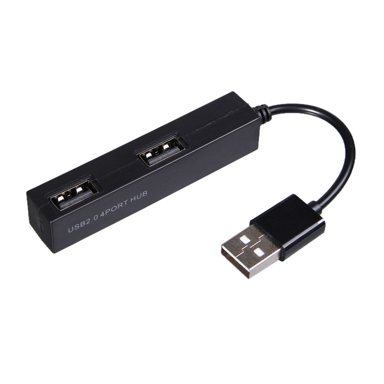 Hub USB 2.0 à 4 ports haute vitesse, répartiteur USB (noir)