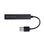 Hub USB 2.0 à 4 ports haute vitesse, répartiteur USB (noir)