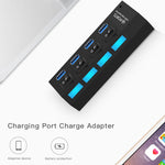 Hub USB 3.0 à 4 ports, super vitesse 5Gbps, plug and play, support 1TB, 4 ports (noir), 4 ports (blanc)