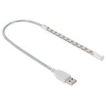 10-LED, 1W, White Light, 10-LED (Silver)