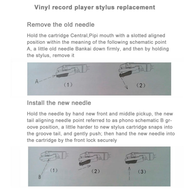 Aiguille stéréo pour platine vinyle USB