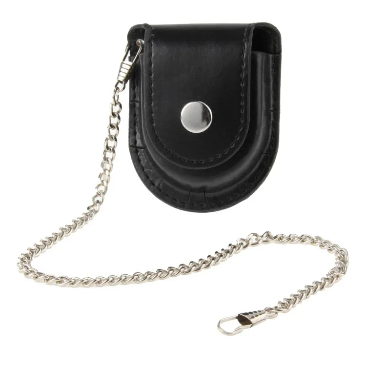 Étui de montre de poche rétro / Pochette en cuir / Sac banane avec chaîne, montre de poche rétro