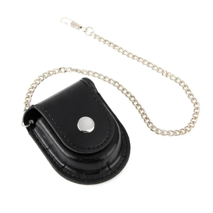 Étui de montre de poche rétro / Pochette en cuir / Sac banane avec chaîne, montre de poche rétro