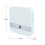 B10 Sonnette 52 Carillons 110dB Récepteur de Sonnette Faible Consommation Outils de Porte de Maison, Prise US, AC 90-260V, B10 Noir Prise US, B10 Blanc Prise US