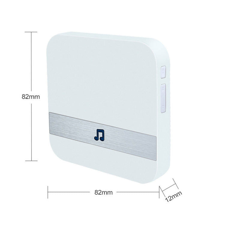 B10 Sonnette 52 Carillons 110dB Récepteur de Sonnette Faible Consommation Outils de Porte de Maison, Prise US, AC 90-260V, B10 Noir Prise US, B10 Blanc Prise US