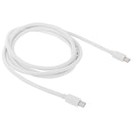 Câble Mini DP DisplayPort pour Apple iMac MacBook Pro, longueur : 2 m, Mini DP vers Mini DP mâle