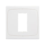 Plaque murale avec vis pour inserts vierges - 1 trou, utilisation mondiale