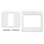 Plaque murale avec vis pour inserts vierges - 1 trou, utilisation mondiale