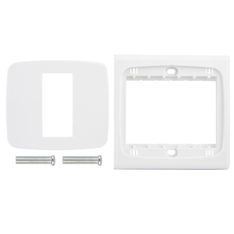 Plaque murale avec vis pour inserts vierges - 1 trou, utilisation mondiale