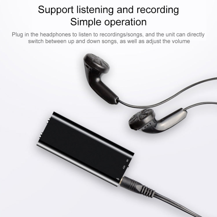 Enregistreur vocal mini 3 en 1 + clé USB 8 Go + lecteur MP3