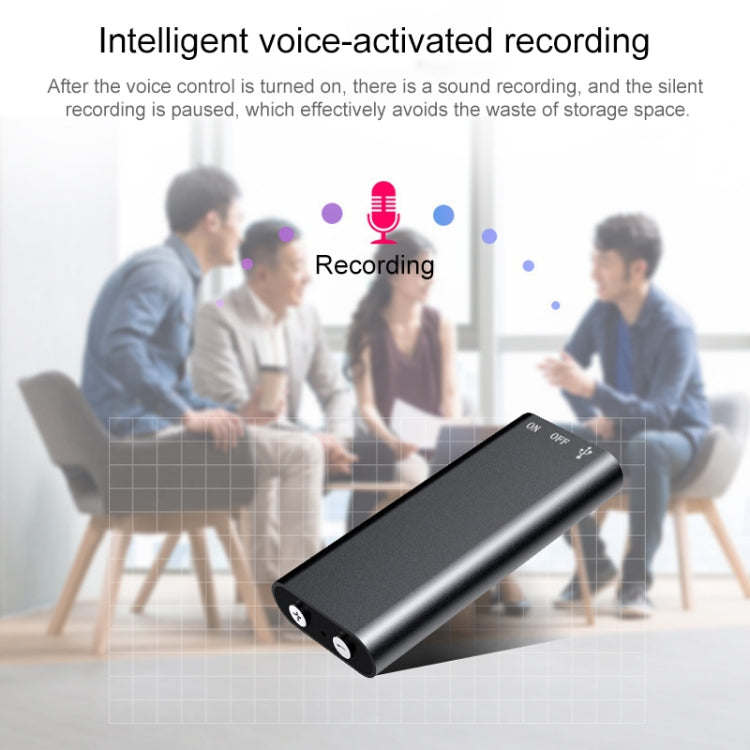 Enregistreur vocal mini 3 en 1 + clé USB 8 Go + lecteur MP3