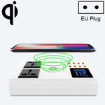YC-CDA10W Chargeur sans fil 10 W multi-ports USB intelligent avec affichage numérique à charge rapide, prise britannique, SAS1048A, SAS1048B, SAS1048C