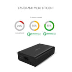 Chargeur USB VEDFUN TurboCube D620 à six ports Quick Charge 3.0 + technologie SDDC, Prises EU/US/UK