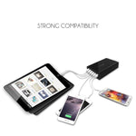 Chargeur USB VEDFUN TurboCube D620 à six ports Quick Charge 3.0 + technologie SDDC, Prises EU/US/UK