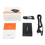 Chargeur USB VEDFUN TurboCube D620 à six ports Quick Charge 3.0 + technologie SDDC, Prises EU/US/UK