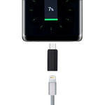 Adaptateur femelle 8 broches vers mâle USB-C / Type-C à coque métallique