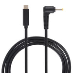 Câble de charge d'alimentation pour ordinateur portable USB-C / Type-C vers 4.0 x 1.7mm, longueur du câble : environ 1,5 m, Type-C vers 4.0 x 1.7mm