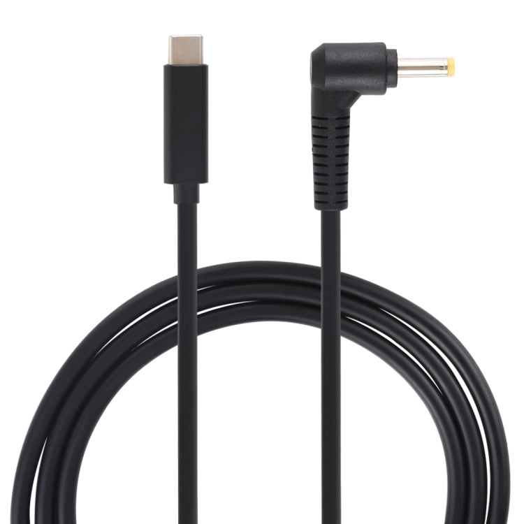 Câble de charge d'alimentation pour ordinateur portable USB-C / Type-C vers 4.0 x 1.7mm, longueur du câble : environ 1,5 m, Type-C vers 4.0 x 1.7mm