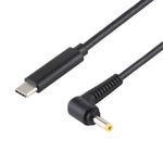 Câble de charge d'alimentation pour ordinateur portable USB-C / Type-C vers 4.0 x 1.7mm, longueur du câble : environ 1,5 m, Type-C vers 4.0 x 1.7mm
