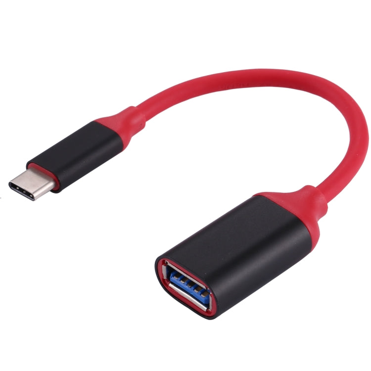 Câble adaptateur convertisseur OTG USB-C / Type-C 3.1 mâle vers USB 3.0 femelle avec tête en alliage d'aluminium de 15 cm