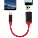 Câble adaptateur convertisseur OTG USB-C / Type-C 3.1 mâle vers USB 3.0 femelle avec tête en alliage d'aluminium de 15 cm