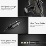 Langsdom Double Moving Coil with Wheat Headset