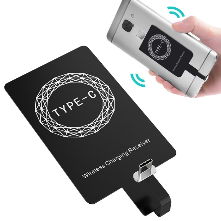 Récepteur de charge sans fil standard Qi 5V 800mA avec port USB-C / Type-C, pour téléphones Type-C