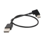 Câble de données coudé USB vers USB-C/Type-C de 30 cm pour DJI SPARK / MAVIC PRO / Phantom 3 &amp; 4 / Inspire 1 &amp; 2, USB vers USB-C/Type-C