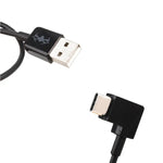 Câble de données coudé USB vers USB-C/Type-C de 30 cm pour DJI SPARK / MAVIC PRO / Phantom 3 &amp; 4 / Inspire 1 &amp; 2, USB vers USB-C/Type-C