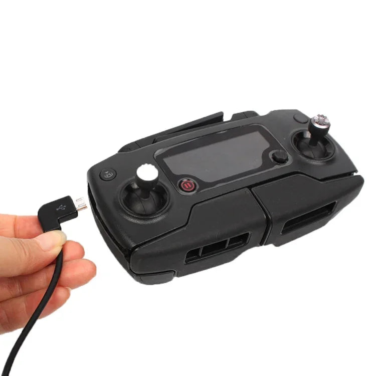 Câble adaptateur de données Micro USB vers USB-C/Type-C de 30 cm pour radiocommandes DJI Mavic Pro et Spark, smartphones et tablettes.