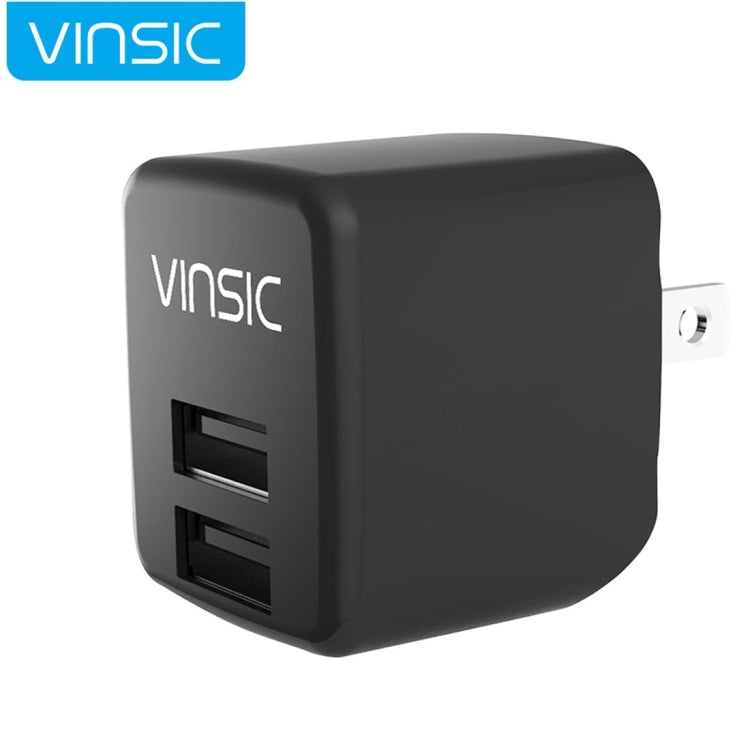 Chargeur mural Vinsic double USB 12W 5V 2.4A, adaptateur chargeur USB