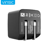 Chargeur mural Vinsic double USB 12W 5V 2.4A, adaptateur chargeur USB